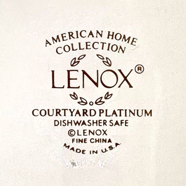 Set for 6 American Home Collection Courtyard Platinum China