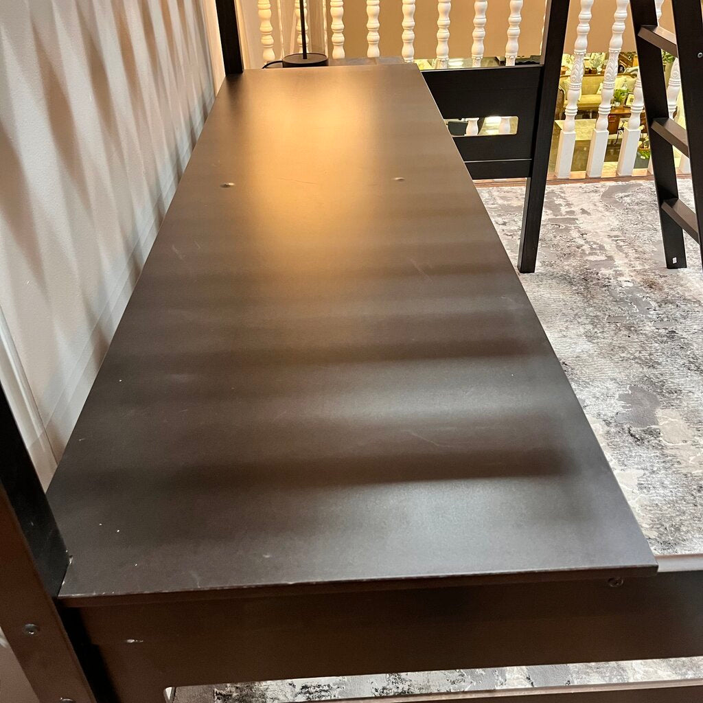 Orig Price $550 - Twin Loft Bed w/ Desk