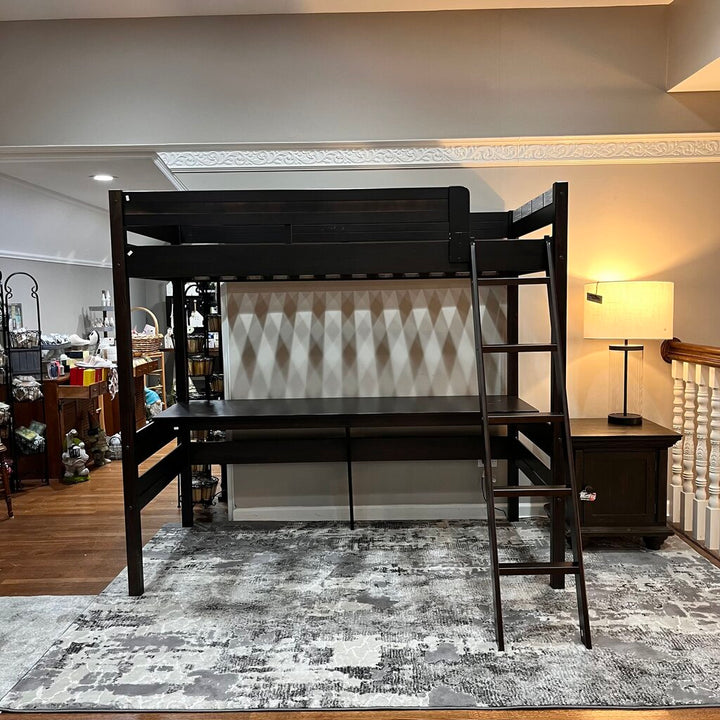 Orig Price $550 - Twin Loft Bed w/ Desk