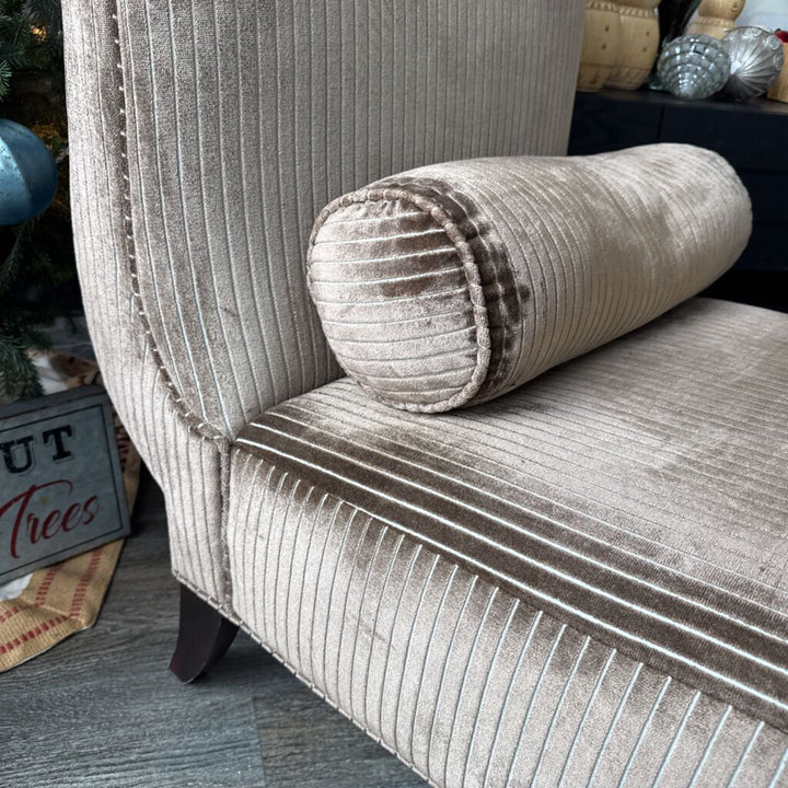 Orig Price $3500 - Designer Armless Chair with Bolster