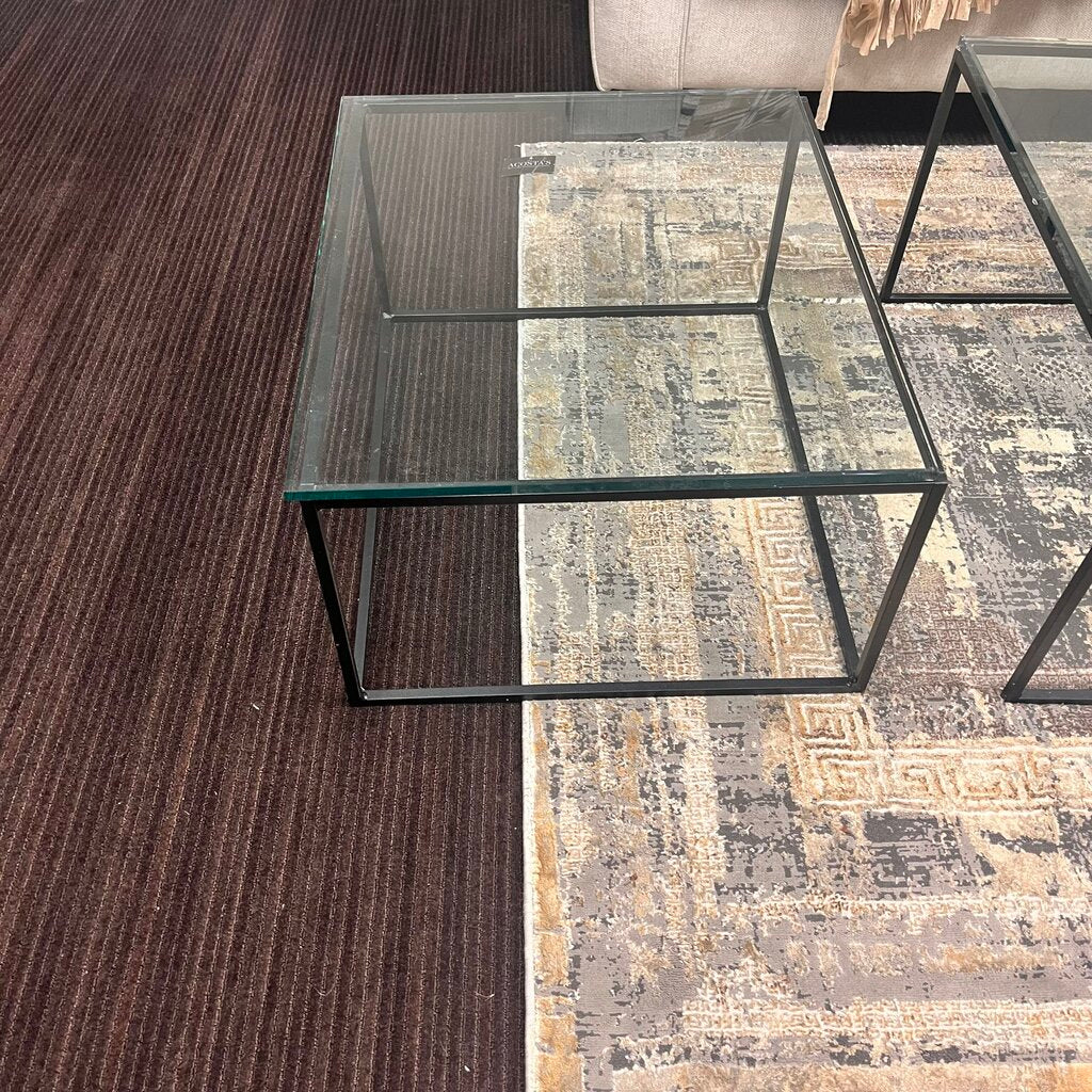Glass Nesting Cocktail Table