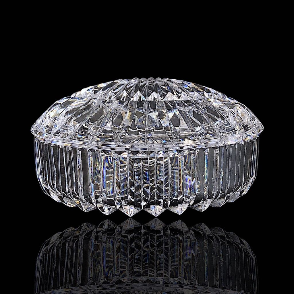 Scallop Shell Lidded Crystal Box