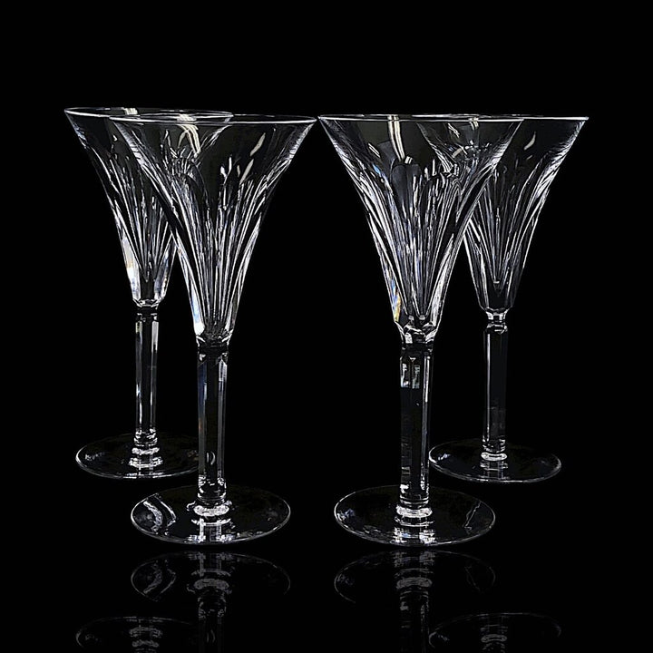 Set of 4 Crystal Flutes - Clodagh