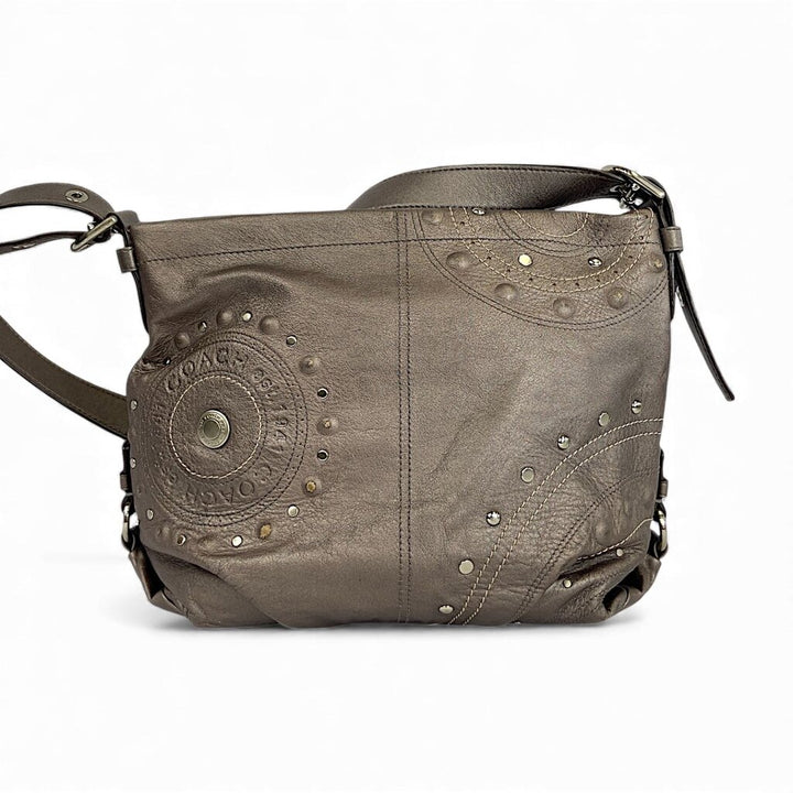 Studded Duffle Handbag F16178