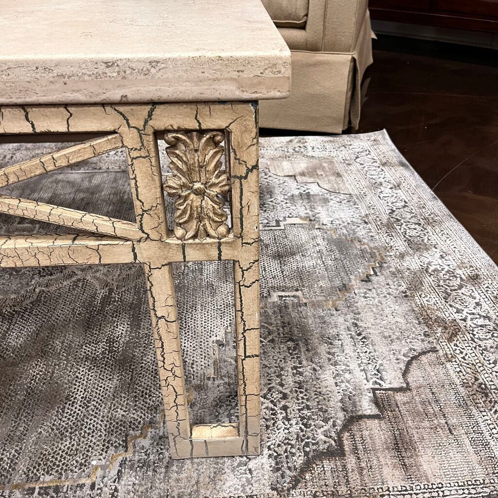 Orig Price $1499 - Stone & Metal Cocktail Table