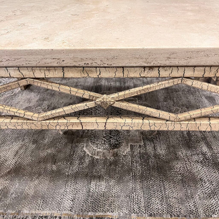 Orig Price $1499 - Stone & Metal Cocktail Table