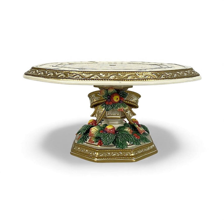 Pedestal Cake Stand - Snowy Woods