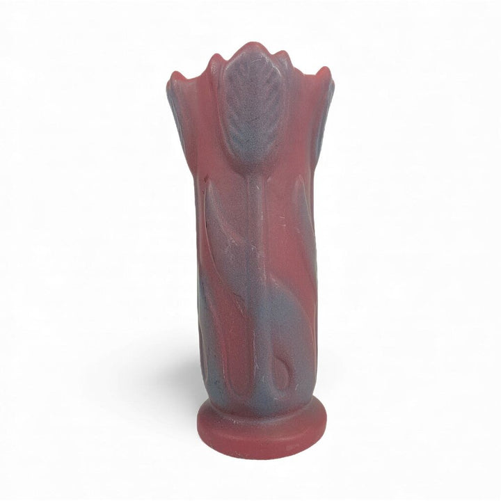 Matte Glazed Embossed Tulip Vase