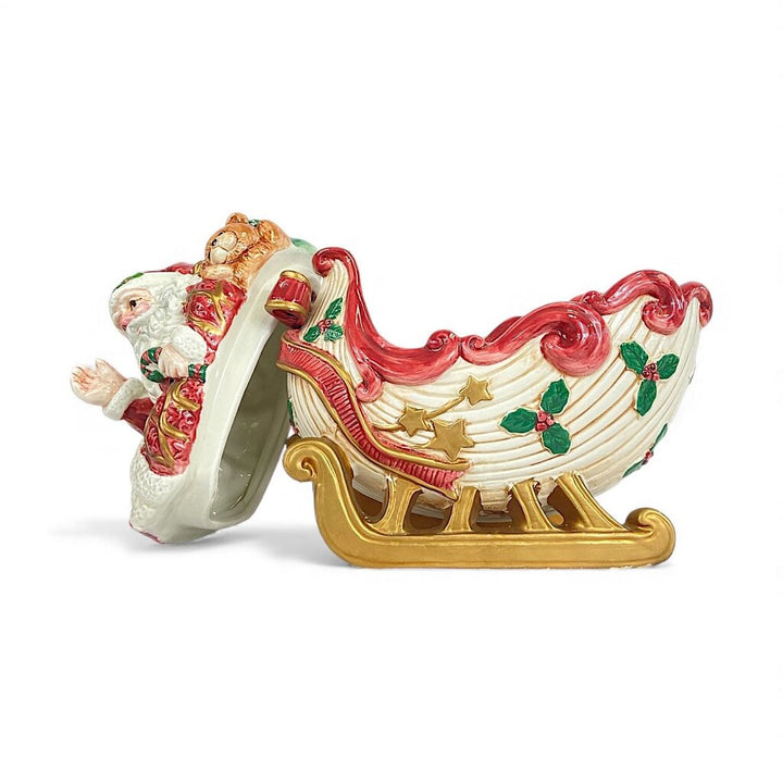 Kris Kringle's Sleigh Lidded Jar