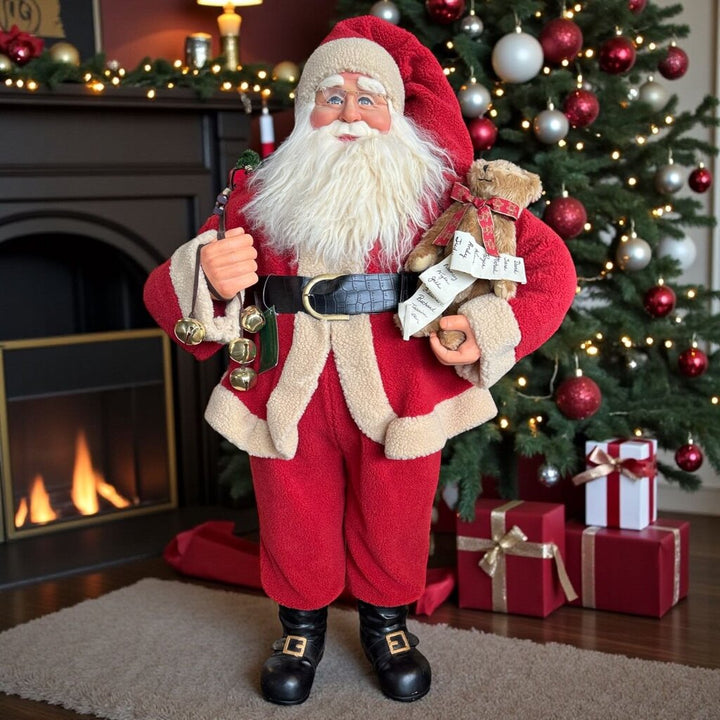 Crakewood Collection Large Santa with List & Presents