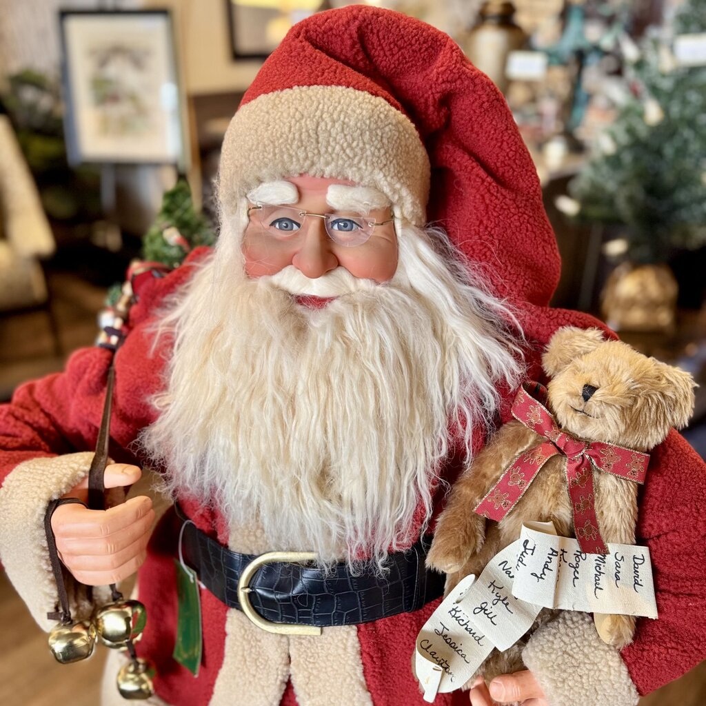 Crakewood Collection Large Santa with List & Presents