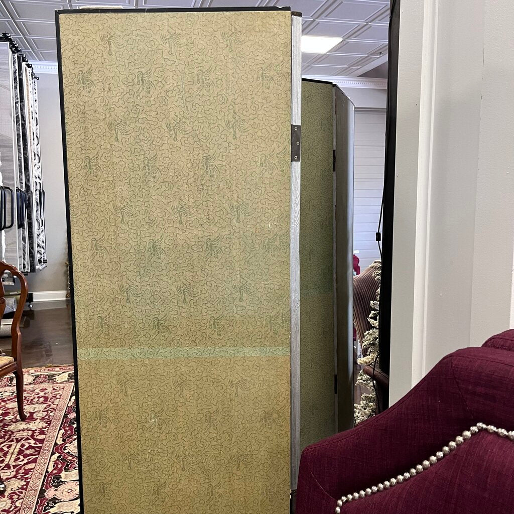 Vintage Trompe l'Oeil Four Panel Screen