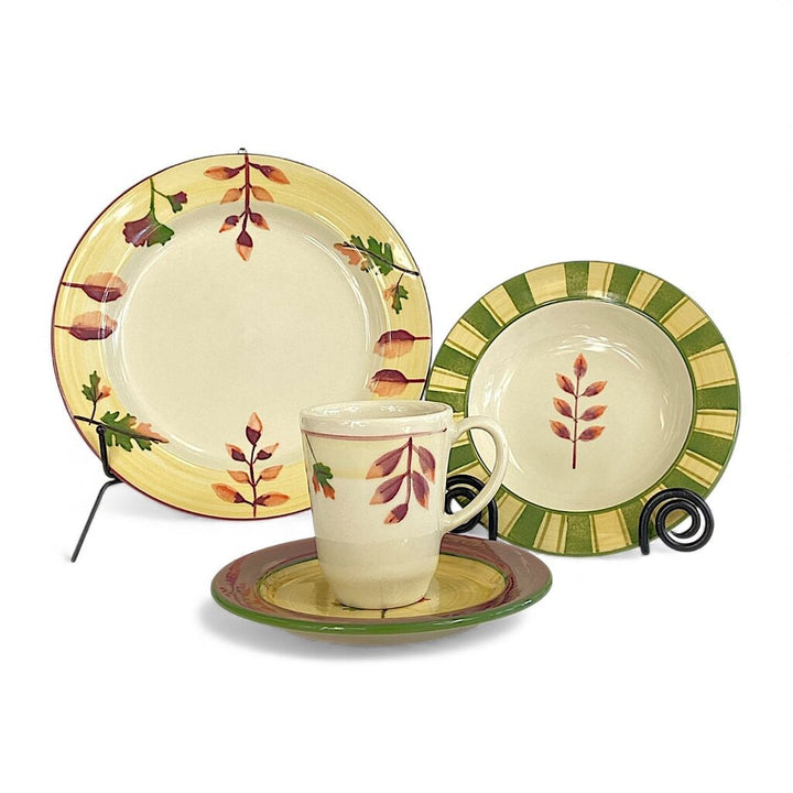 4 Piece/8 Stoneware Place Settings - Autumn