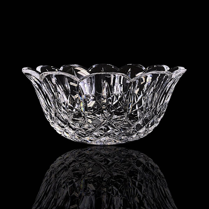 Cut Crystal Bowl w/ Scalloped Edge - Lismore