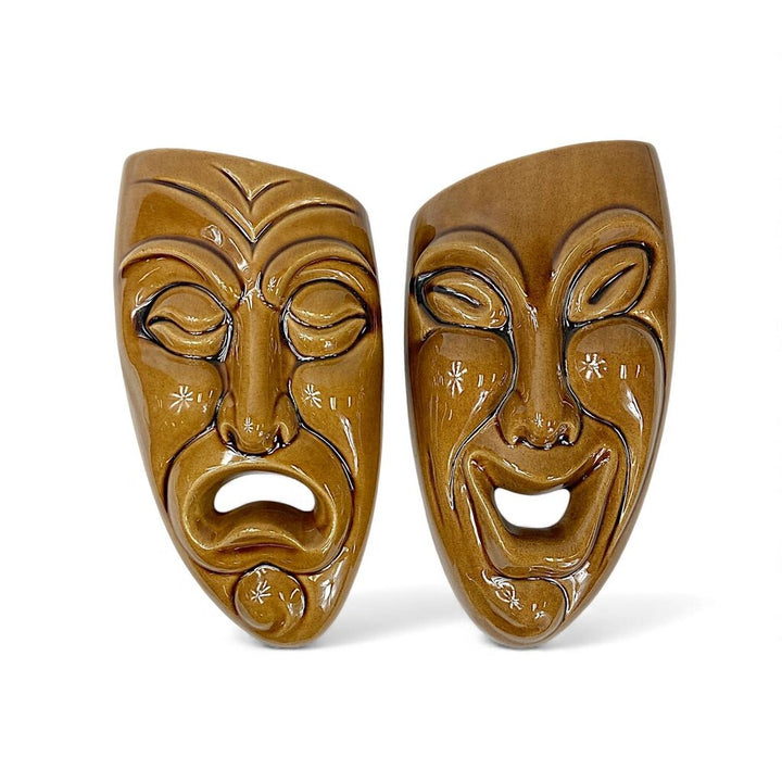 Comedy & Tragedy Mask Wall Pockets R1198 & R1199