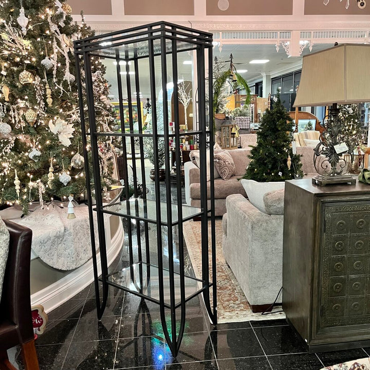 Orig Price $450 - Metal & Glass Etagere