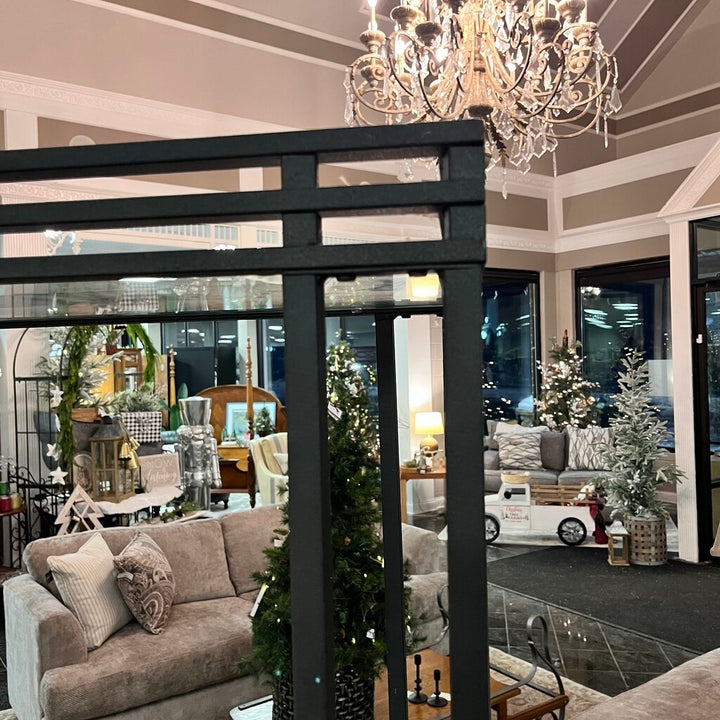 Orig Price $450 - Metal & Glass Etagere