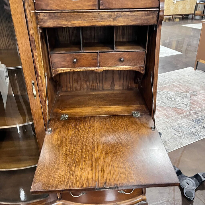 Vintage Secretary Desk w/ Curio - Acosta's Home