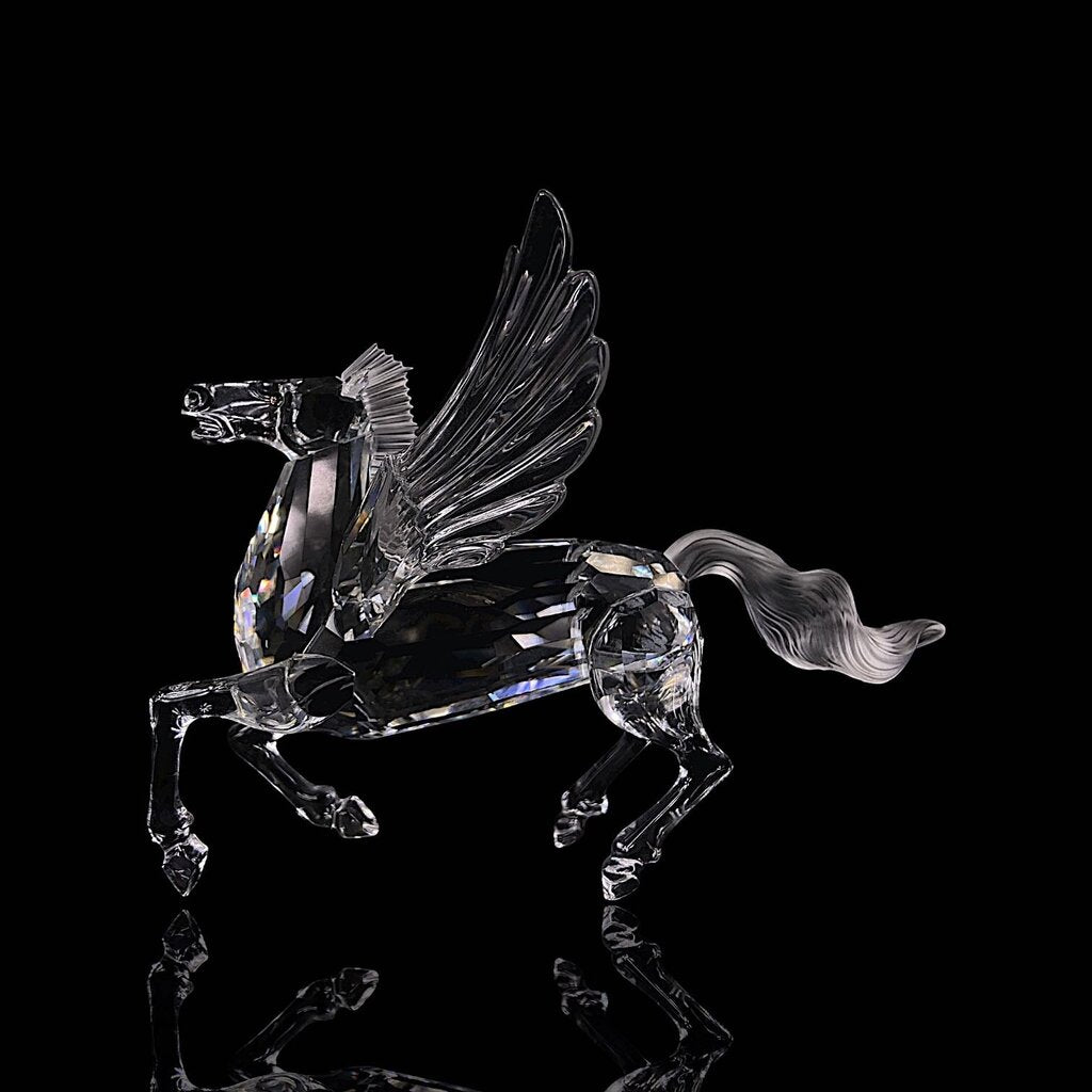 Crystal Pegasus w/ "Fabulous Creatures" Plaque & Base - Boxes Available