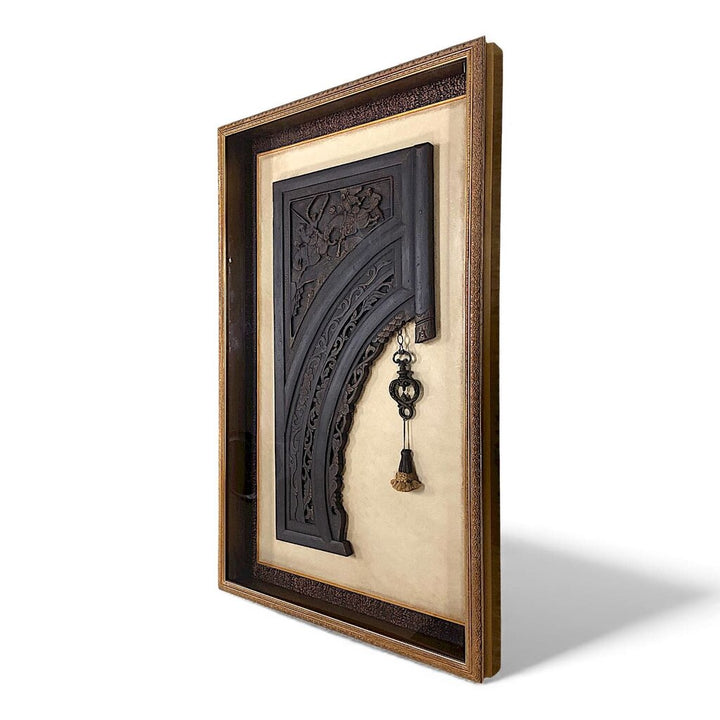 Framed Chinese Temple Archway - A