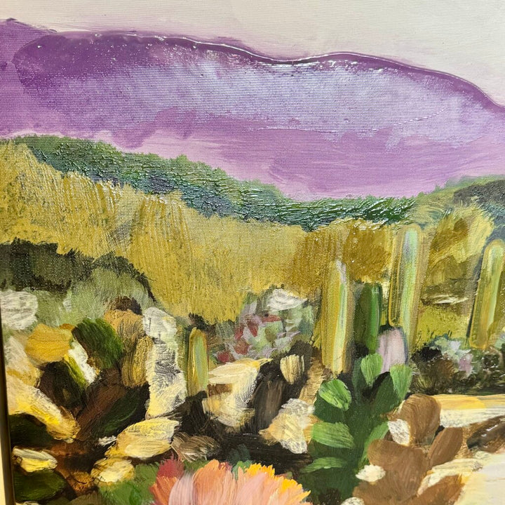 Framed Canvas - Desert Cactus