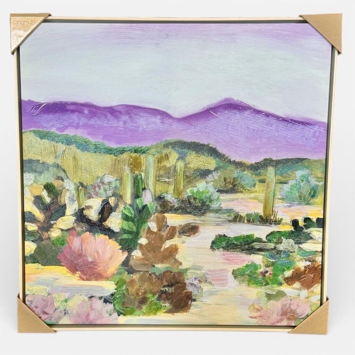Framed Canvas - Desert Cactus