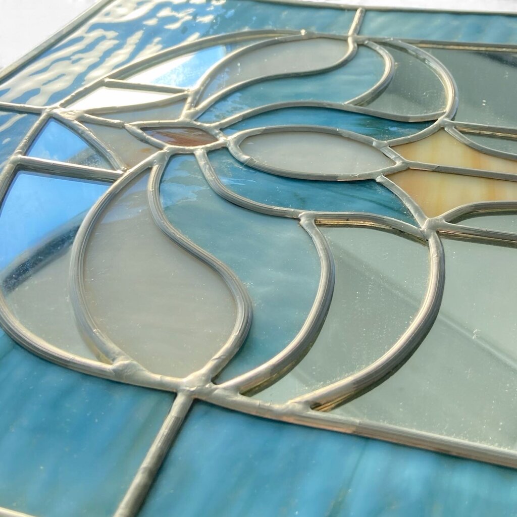 Mirror in Stained Glass Frame