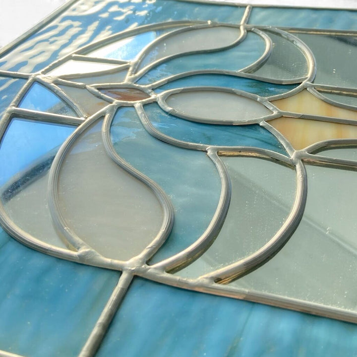 Mirror in Stained Glass Frame