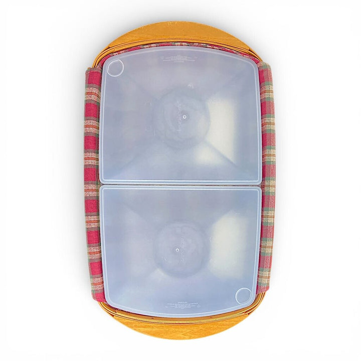 Longaberger Hostess Basket w/ Liners & Plastic Inserts