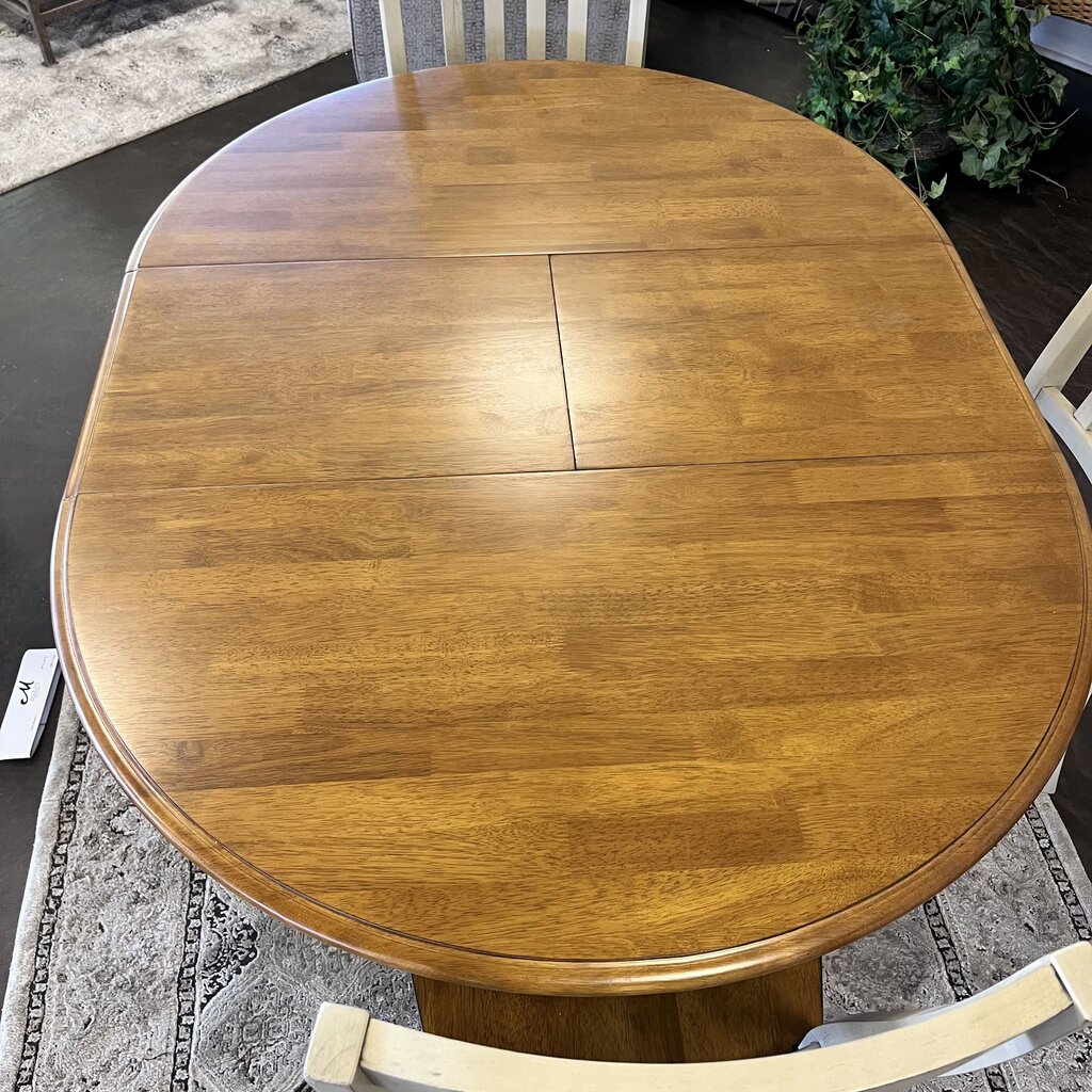(Brand NEW) Dining Table w/ Butterfly Leaf & 4 Chairs - Acosta's Home