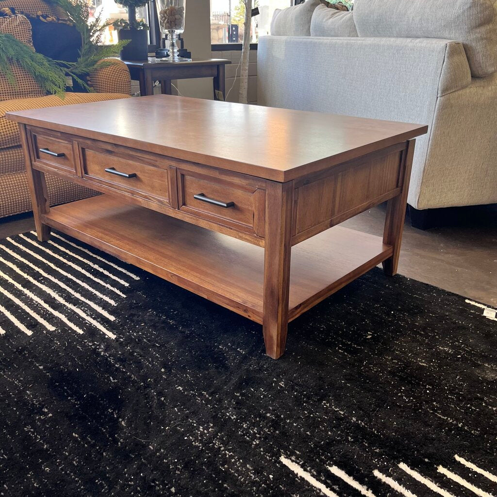 (Brand New) Cocktail Table w/ Lift Top & Casters