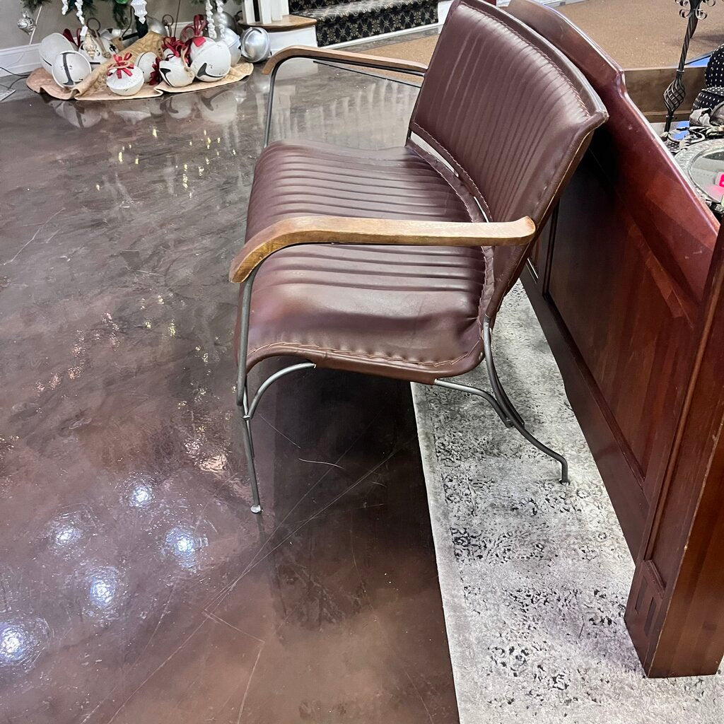 (Brand New) Saddle Leather Sofa Seat - Acosta's Home