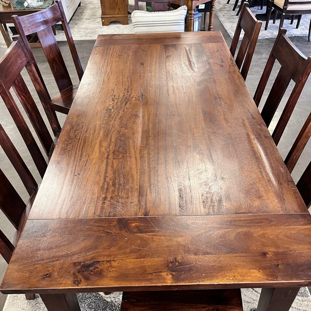 Orig Price $18,000 - Custom Dining Table w/ 8 Chairs - Acosta's Home