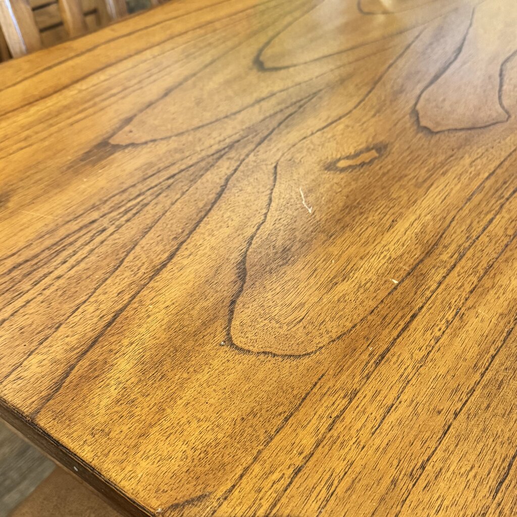 Adjustable Height Pub Table with 6 Chairs