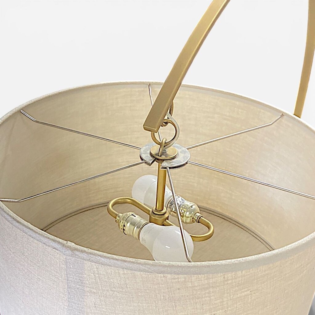 Orig Price $1,265 - Modern Arc Floor Lamp w/ Marble Base - Acosta's Home