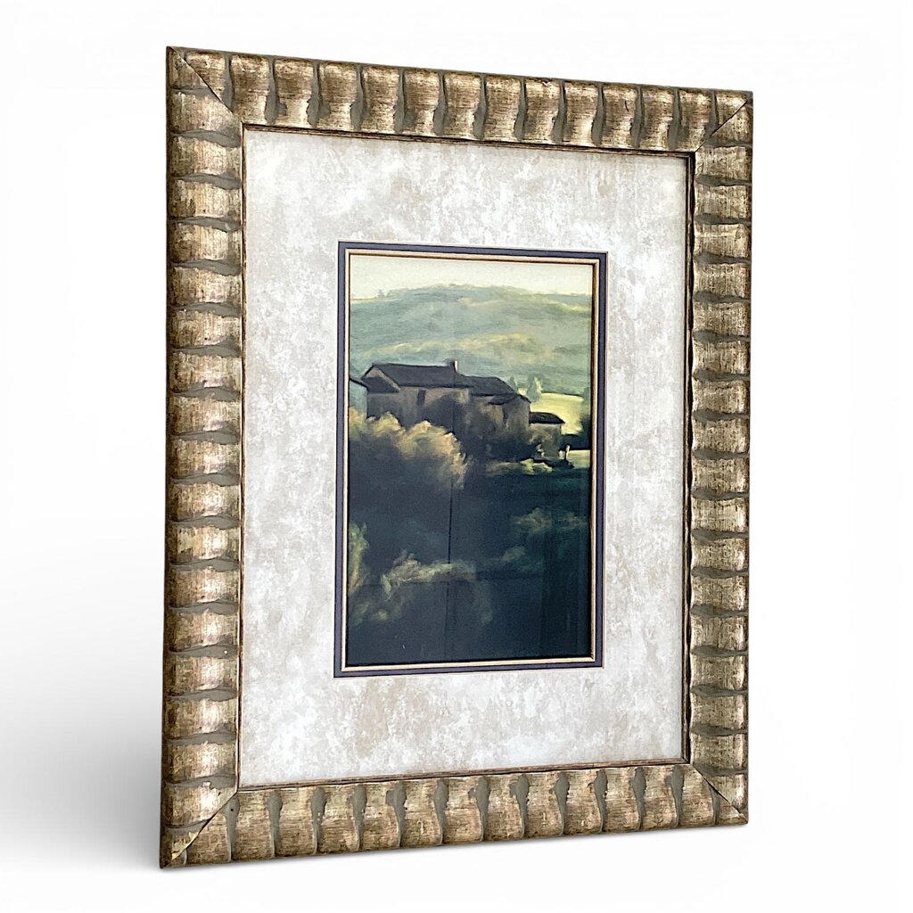 Framed Tuscan Landscape Pastel Print B - Acosta's Home