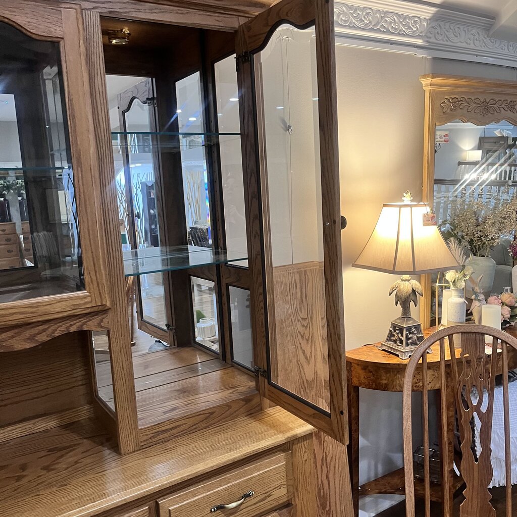 Orig Price $3000 - China Cabinet w/ Light - Acosta's Home