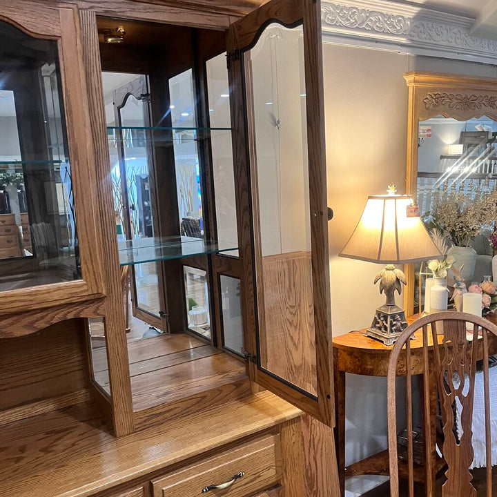 Orig Price $3000 - China Cabinet w/ Light - Acosta's Home
