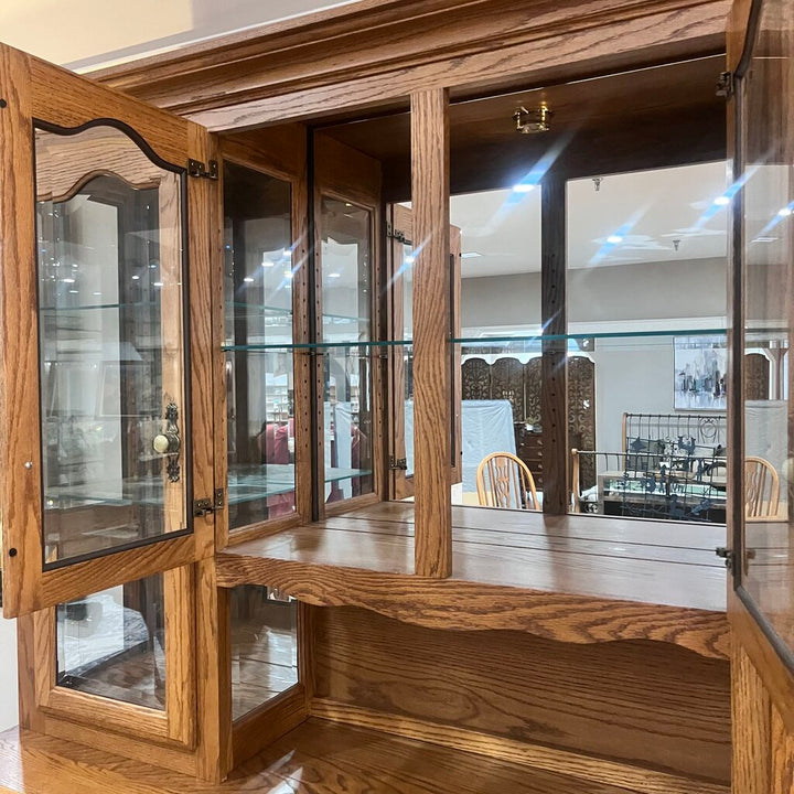 Orig Price $3000 - China Cabinet w/ Light - Acosta's Home