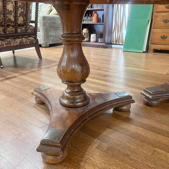 Orig Price $2057 - Oval Dining Table w/ Pads & Leaves - Acosta's Home