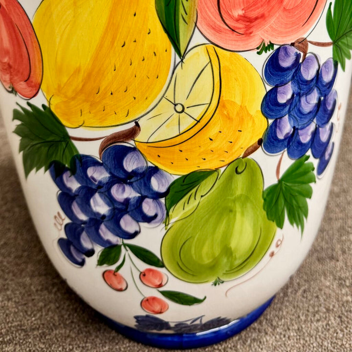 Floor Italian Pottery Fruit Vase