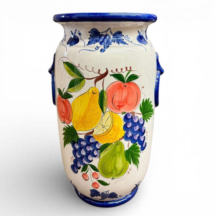 Floor Italian Pottery Fruit Vase