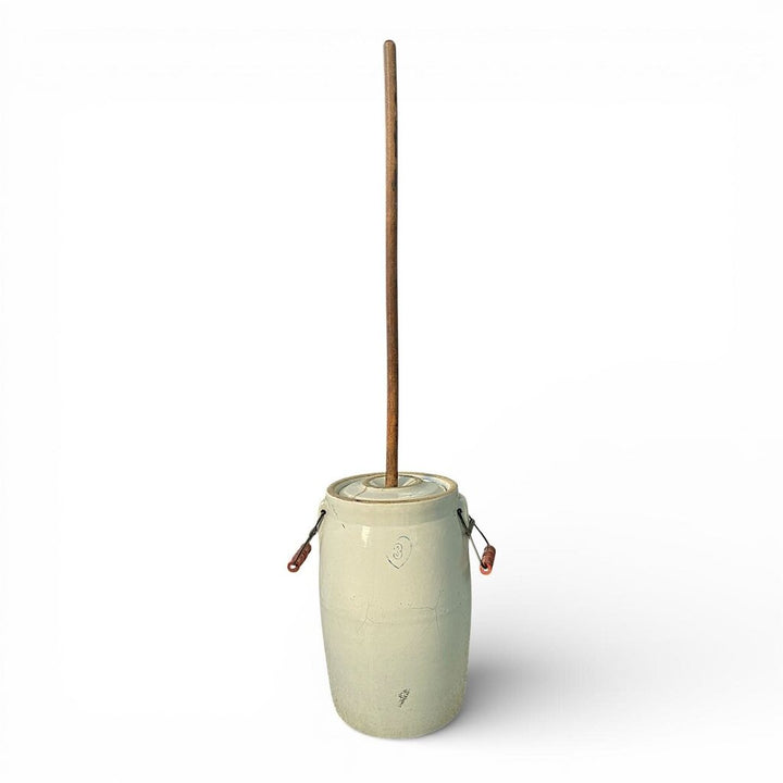 Antique 3 Gallon Stoneware Butter Churn