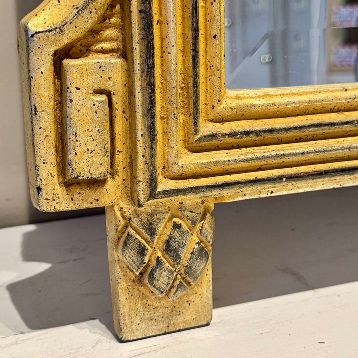 Italian Carved Giltwood French Empire Style Balloon Wall Mirror