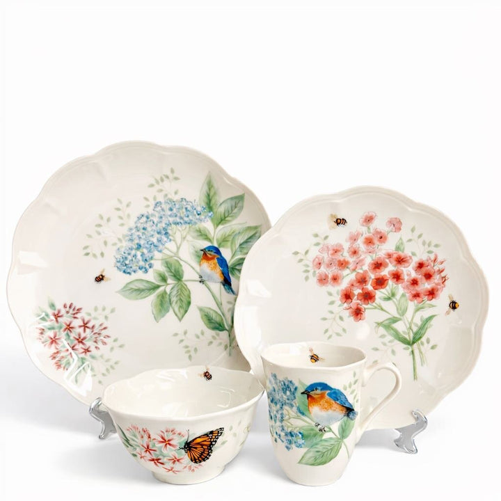 Butterfly Meadow -4pc - 7 place set + Extras - Acosta's Home