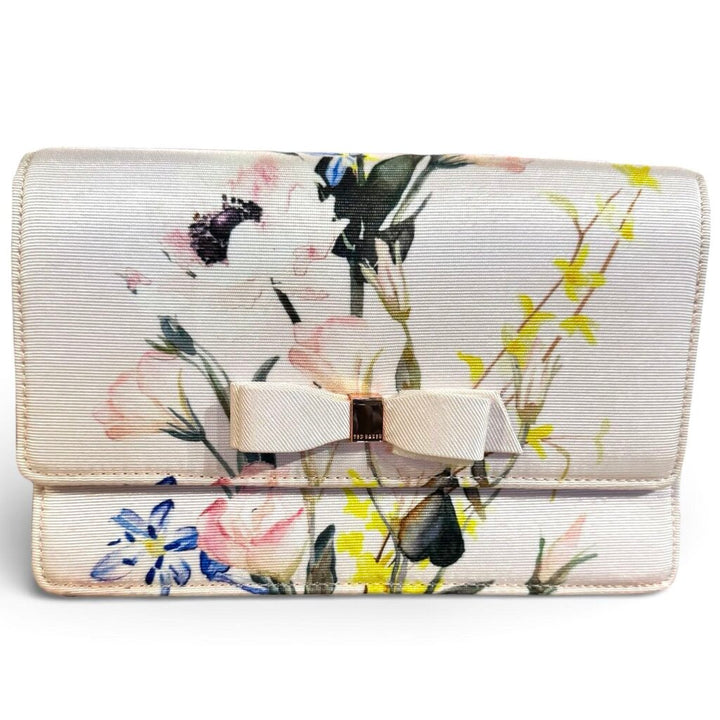 Bow Floral Clutch Handbag - Acosta's Home