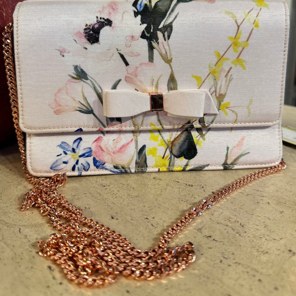 Bow Floral Clutch Handbag - Acosta's Home