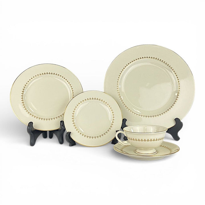 5 Piece/12 Place China Set w/ Serverware & Extras - Regina - Acosta's Home