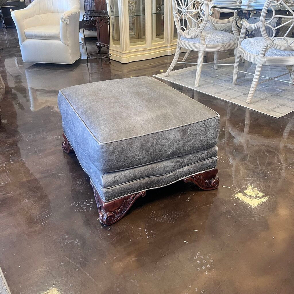 Orig Price $600 - Leather Ottoman - Acosta's Home