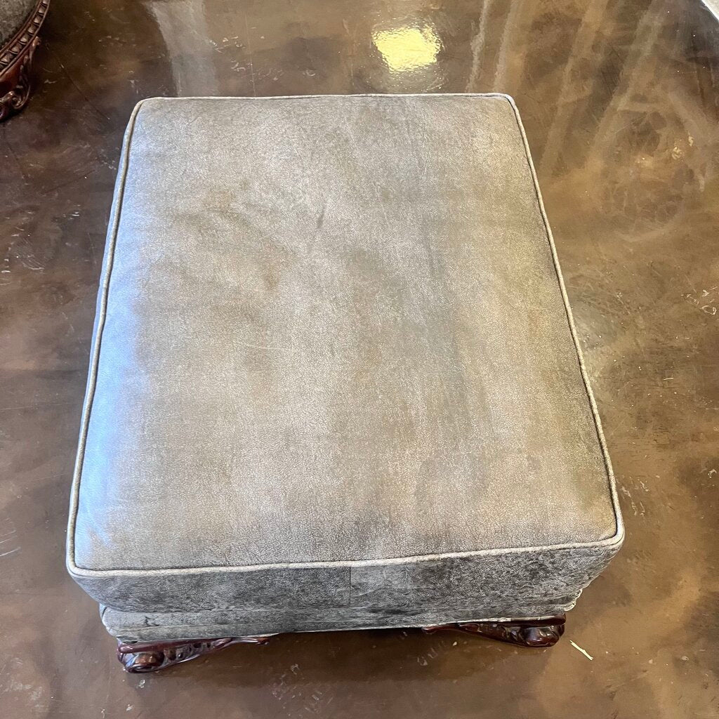 Orig Price $600 - Leather Ottoman - Acosta's Home